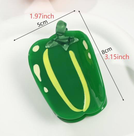 Tomato and Pepper Vegetable Claw Clip - DeepGreen