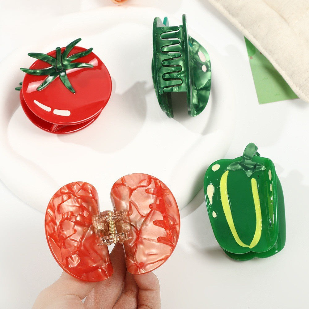 Tomato and Pepper Vegetable Claw Clip