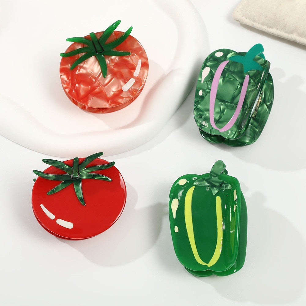 Tomato and Pepper Vegetable Claw Clip - view 1