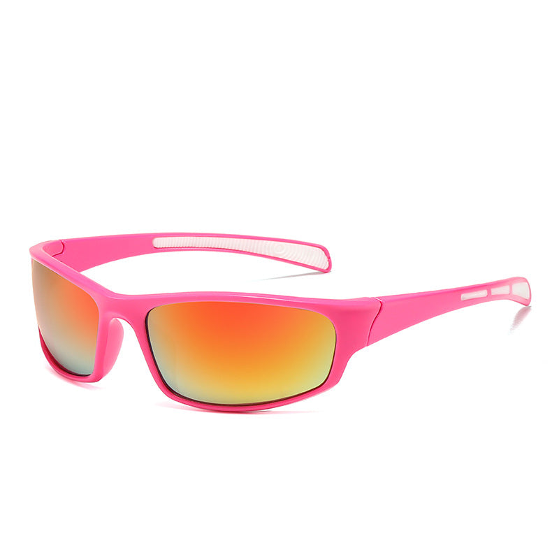 Mirrored Lens Sport Wrap Sunglasses - C10