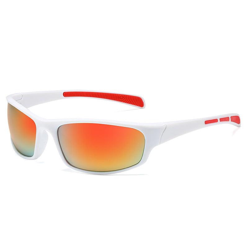 Mirrored Lens Sport Wrap Sunglasses - C11
