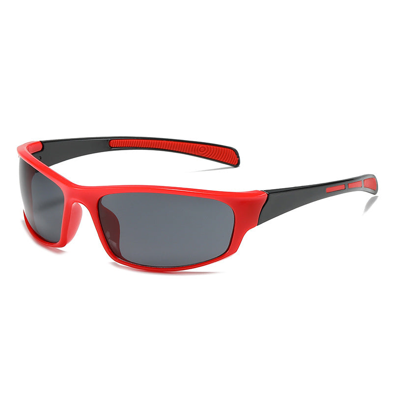 Mirrored Lens Sport Wrap Sunglasses - C12