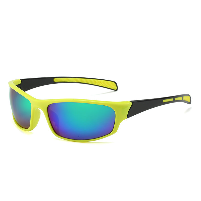Mirrored Lens Sport Wrap Sunglasses - C13