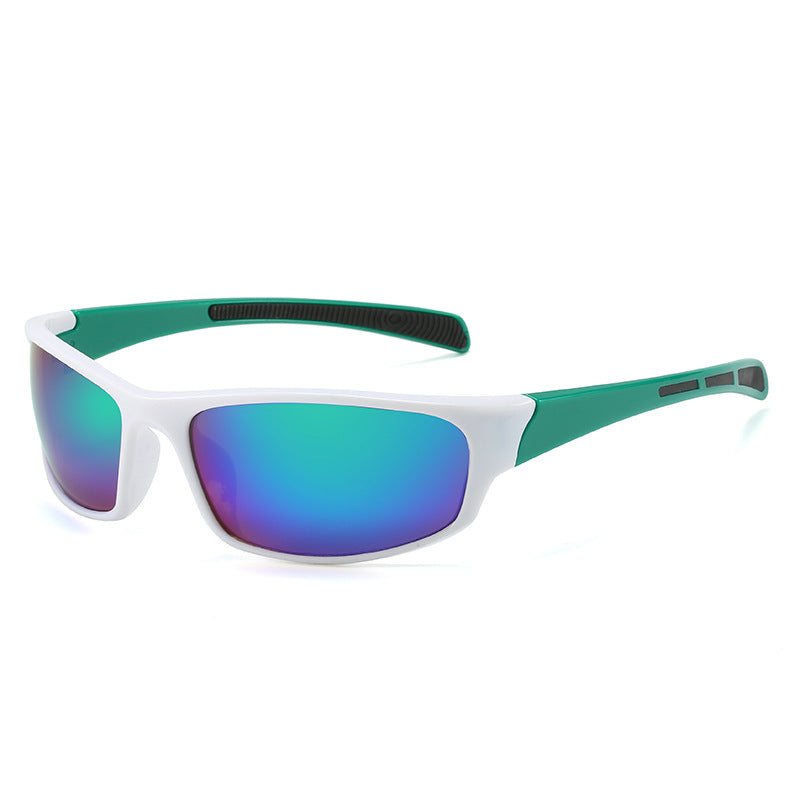 Mirrored Lens Sport Wrap Sunglasses - C14