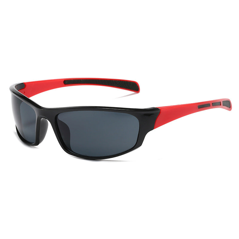 Mirrored Lens Sport Wrap Sunglasses - C2