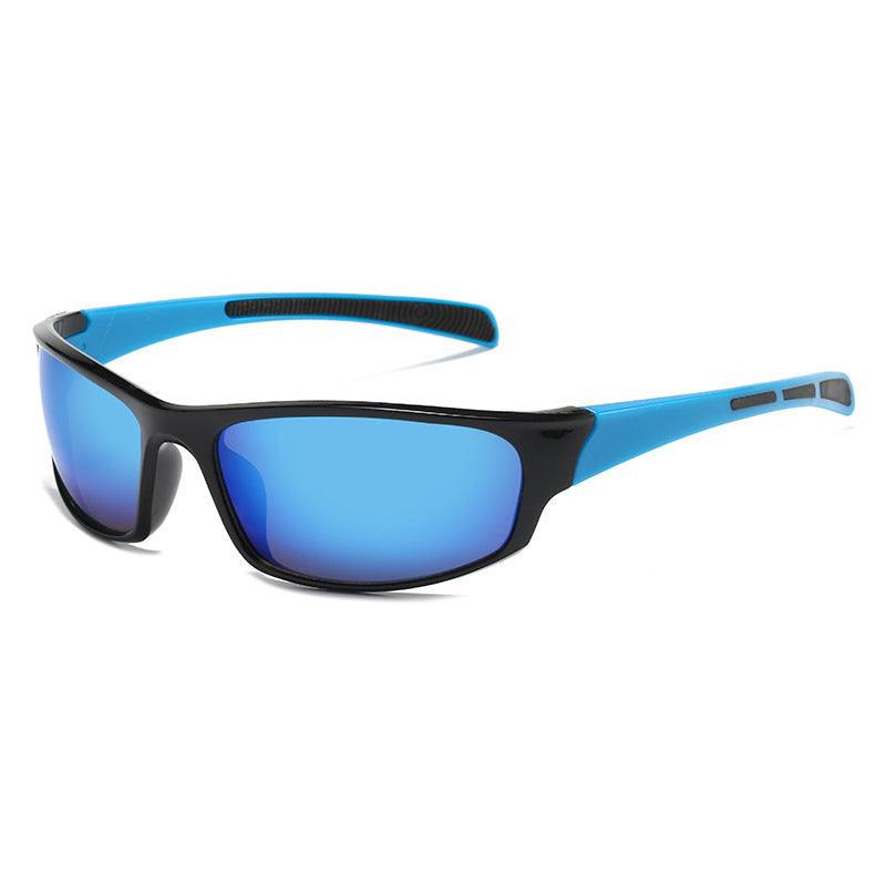 Mirrored Lens Sport Wrap Sunglasses - C4