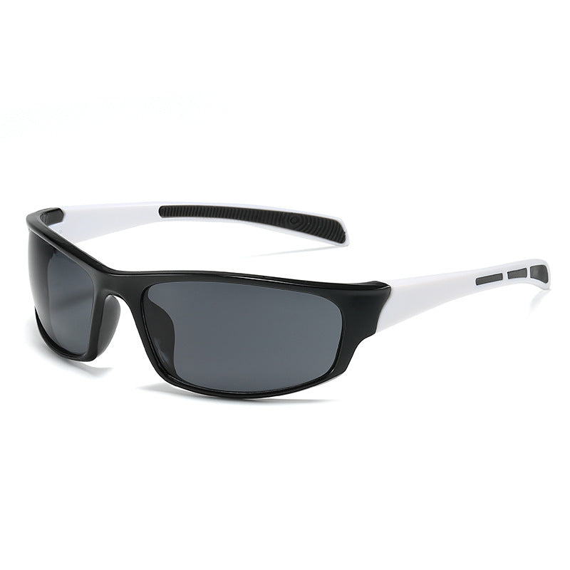 Mirrored Lens Sport Wrap Sunglasses - C7