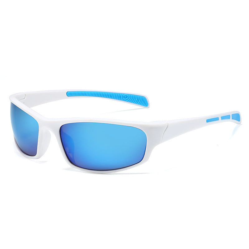 Mirrored Lens Sport Wrap Sunglasses - C9