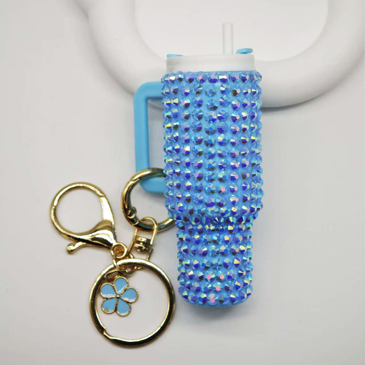 Mini Tumbler Cup Keychain with Tassel Charm - Color_07