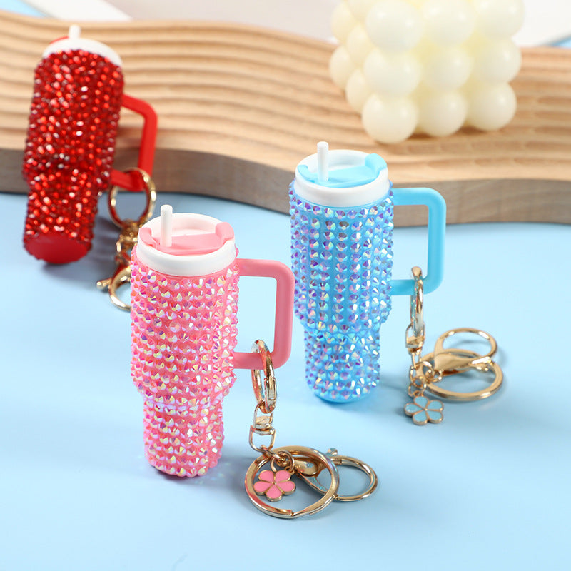 Mini Tumbler Cup Keychain with Tassel Charm - view 1