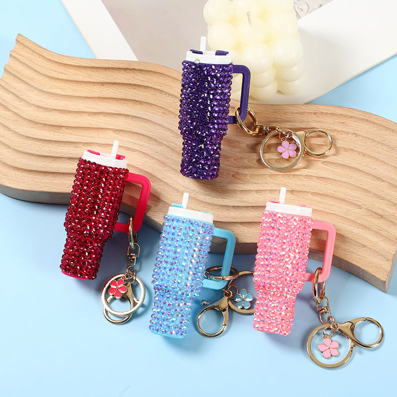Mini Tumbler Cup Keychain with Tassel Charm - view 2