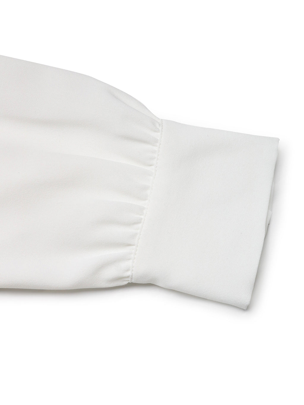 Sequin Panel Oversized Poplin Shirt - White - 3