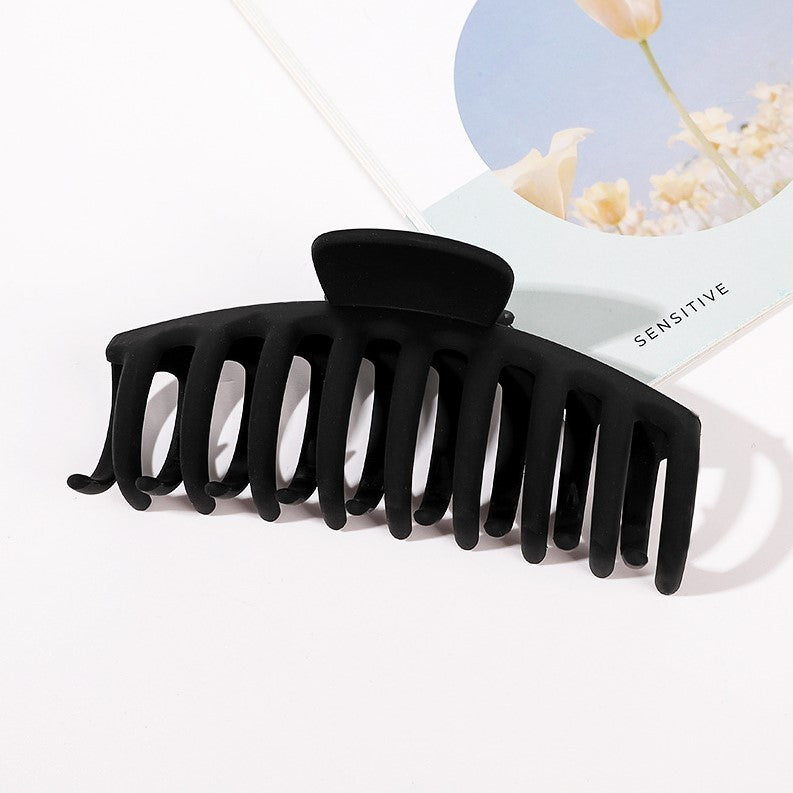 Large Jaw Claw Clip For Thick Hair - Black