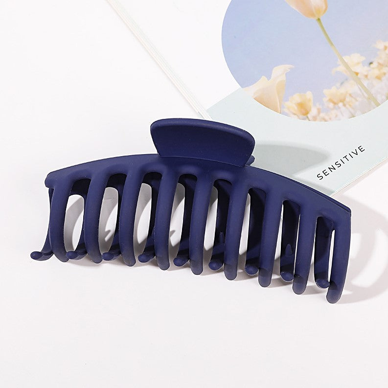 Large Jaw Claw Clip For Thick Hair - Navy