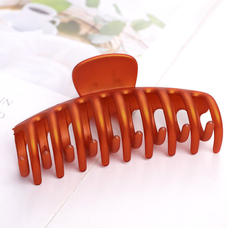 Large Jaw Claw Clip For Thick Hair - Orange