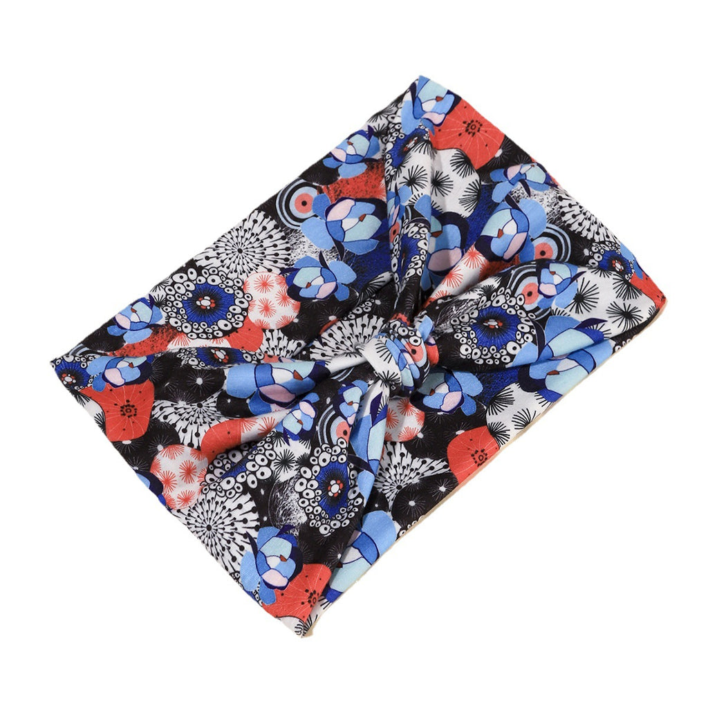 Knotted Wide Printed Sports Headband