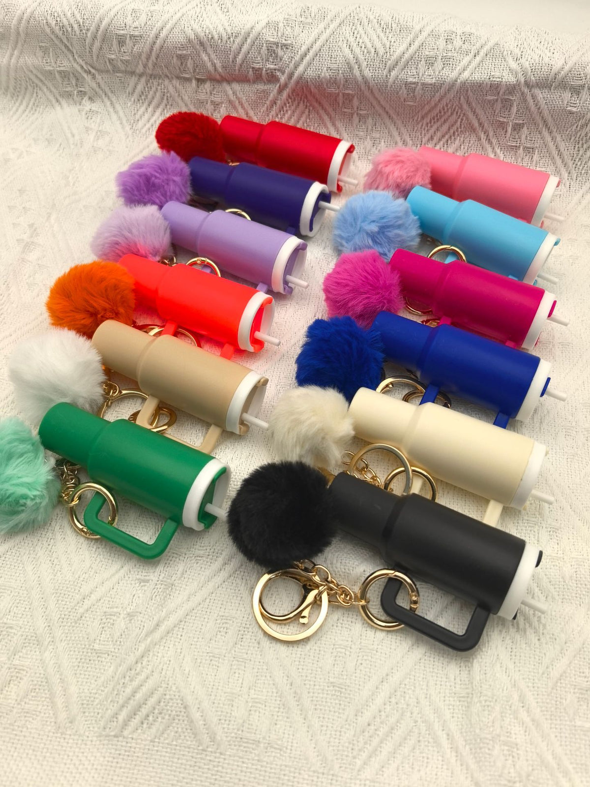 Mini Tumbler Pom Pom Keychain - view 4