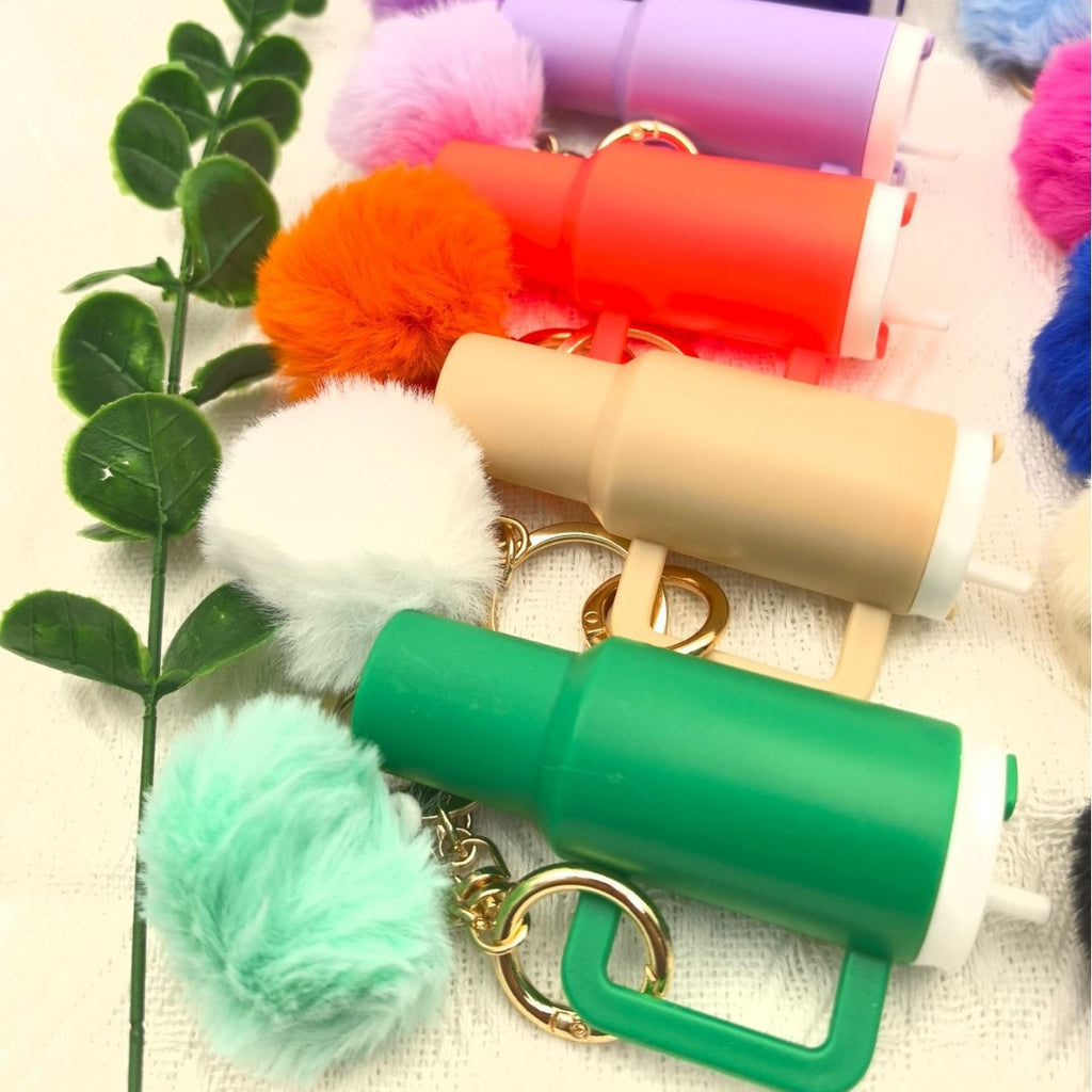 Mini Tumbler Pom Pom Keychain - view 8