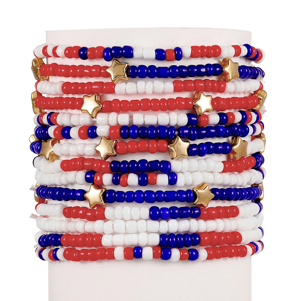 Seed Bead Stretch Bracelet Stack Set - ZXS0256-1