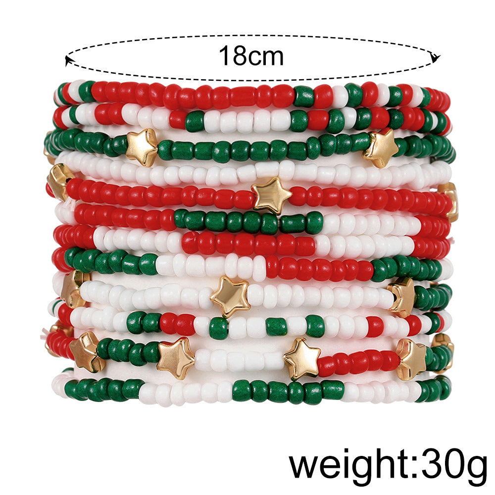 Seed Bead Stretch Bracelet Stack Set