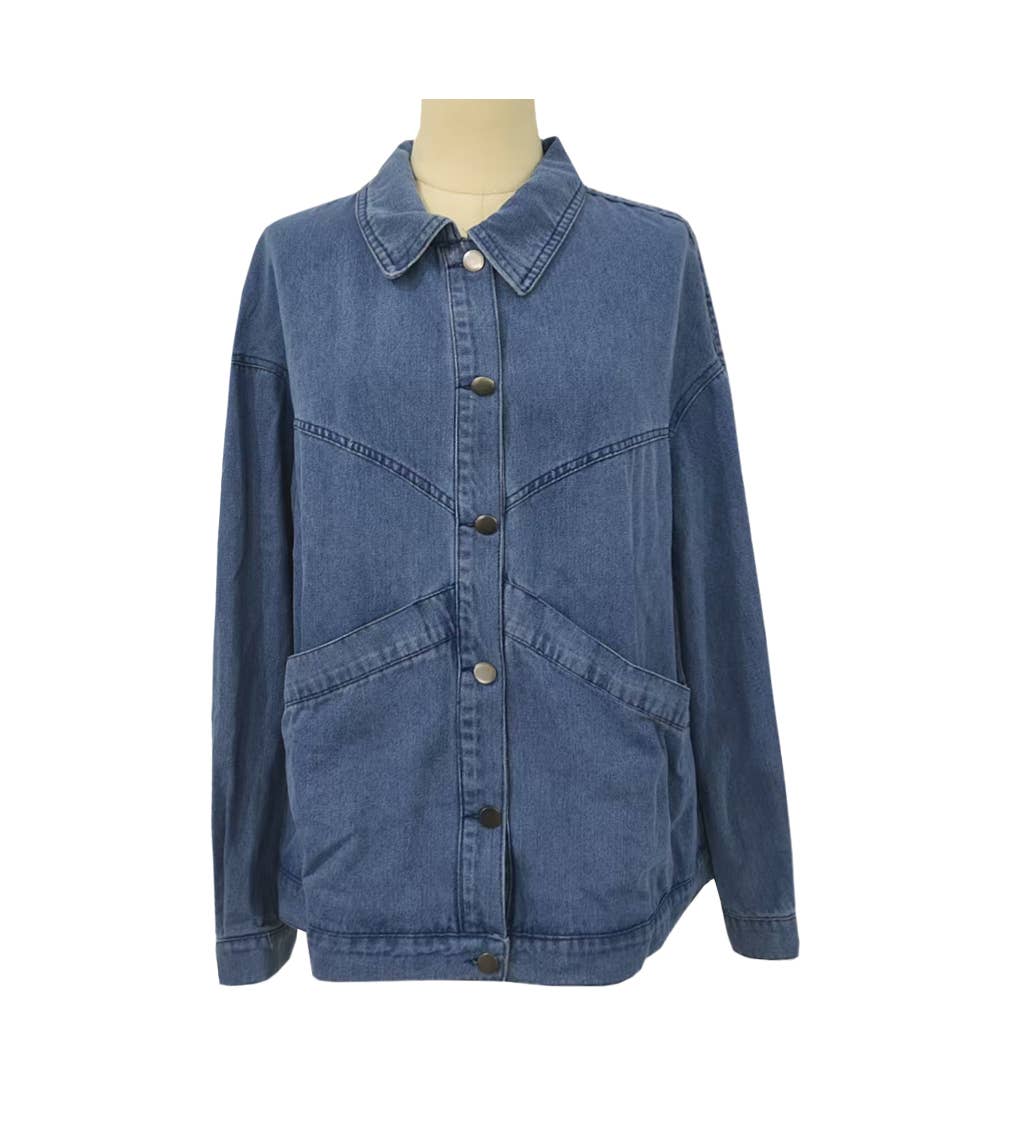Oversized Denim Chore Jacket