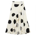 Ruffled Wrap Maxi Skirt With High Slit - Begie