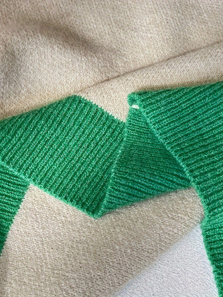 Heart Jacquard Button Up Knit Sweater - view 1