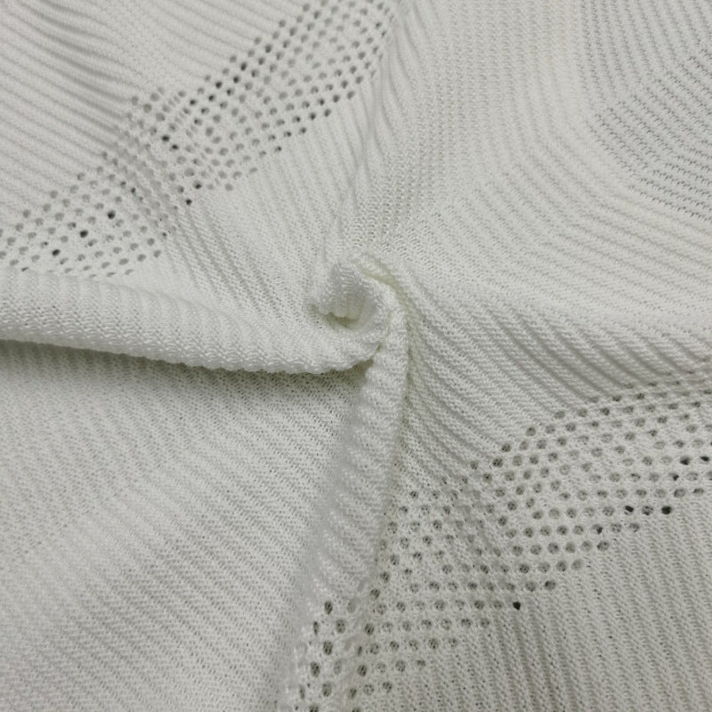 Open Back Knit Mini Beach Dress - White - 8