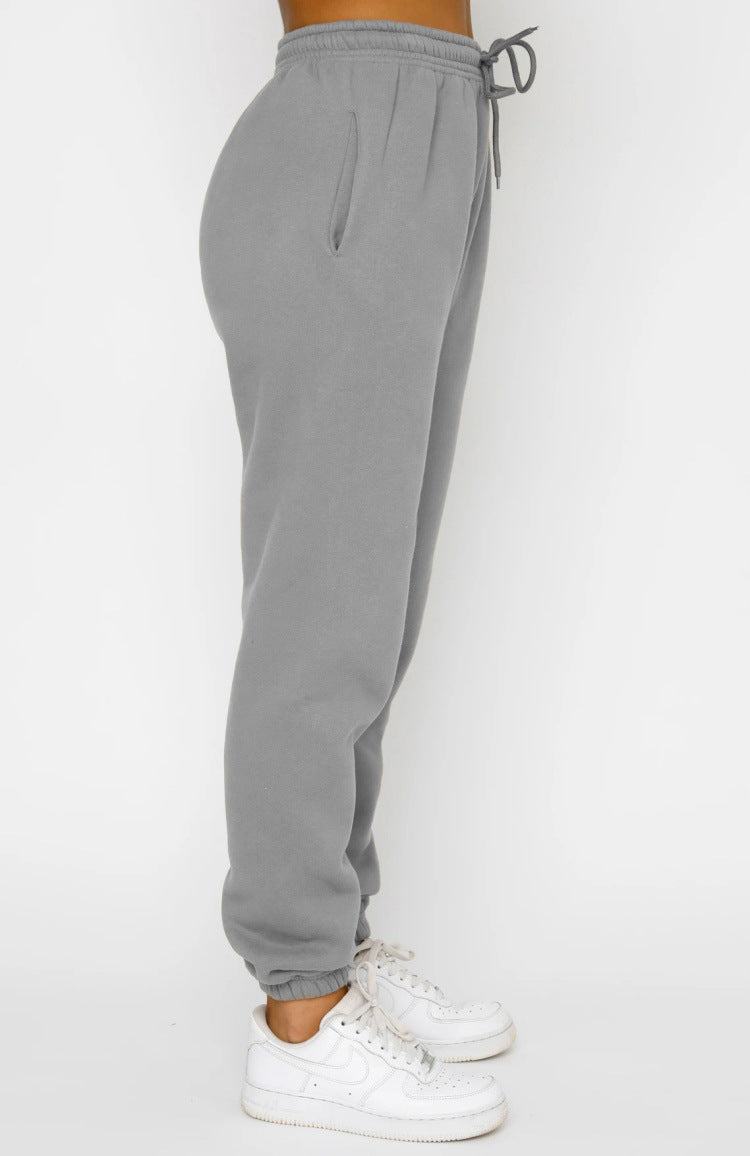 Heart Letter Print Sweatshirt and Jogger Set - Grey - 2