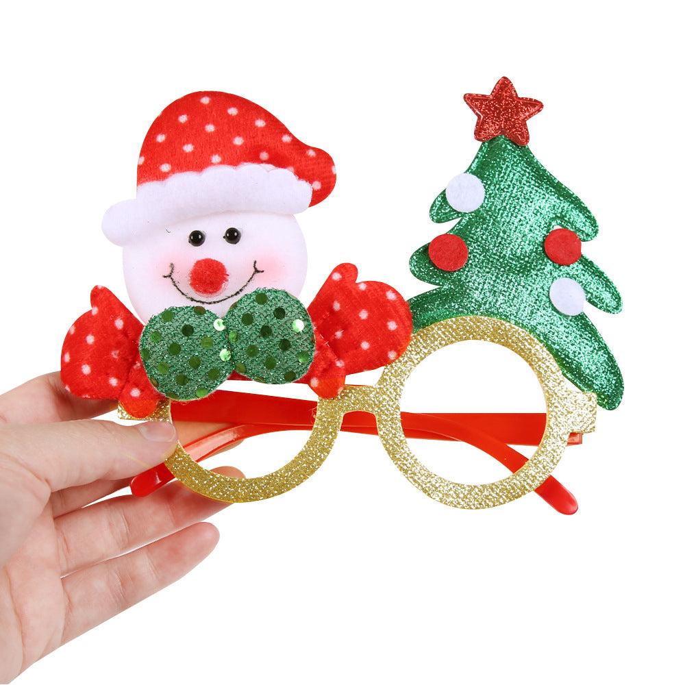 Plush Santa Christmas Novelty Glasses - Color_5