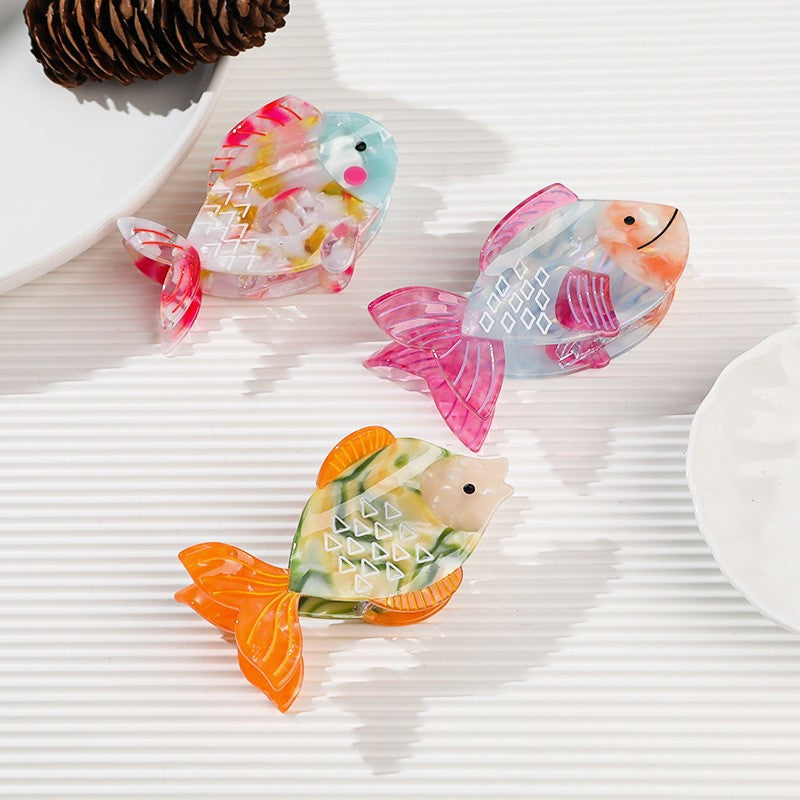Translucent Goldfish Claw Clip Hair Accessory