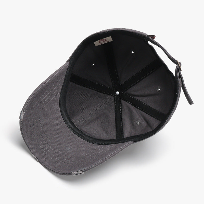 Distressed Bow Embroidered Baseball Cap - view 4