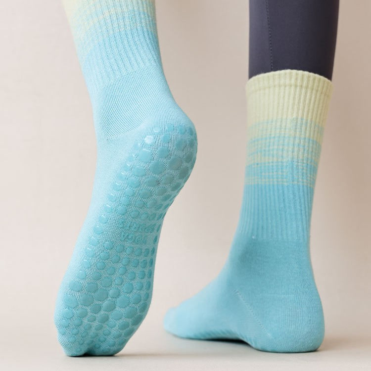 Gradient Grip Crew Socks for Yoga and Pilates - view 1