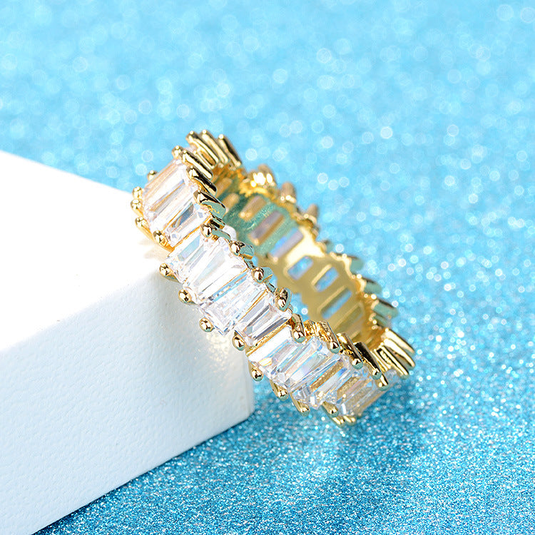 Baguette Cubic Zirconia Eternity Ring