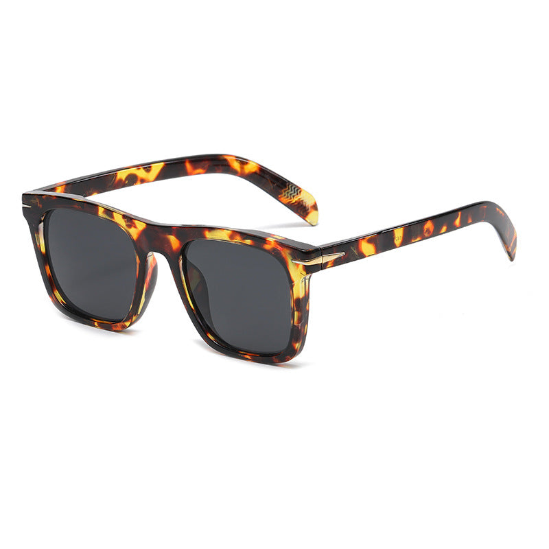 Classic Square Frame Everyday Glasses - 02Leopard