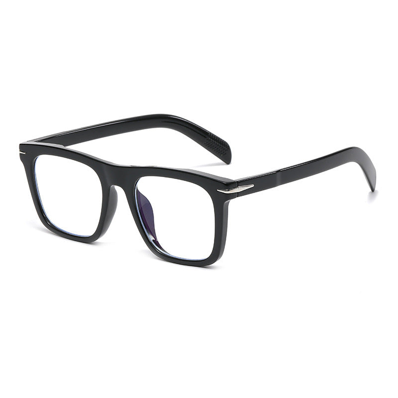 Classic Square Frame Everyday Glasses - 07Black