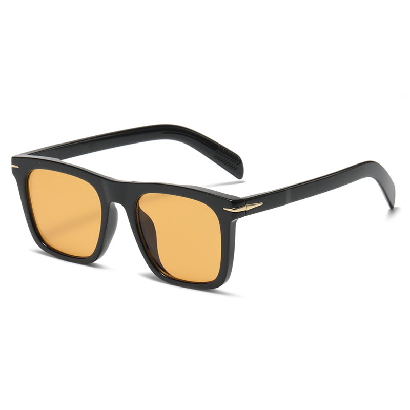 Classic Square Frame Everyday Glasses - 10Black