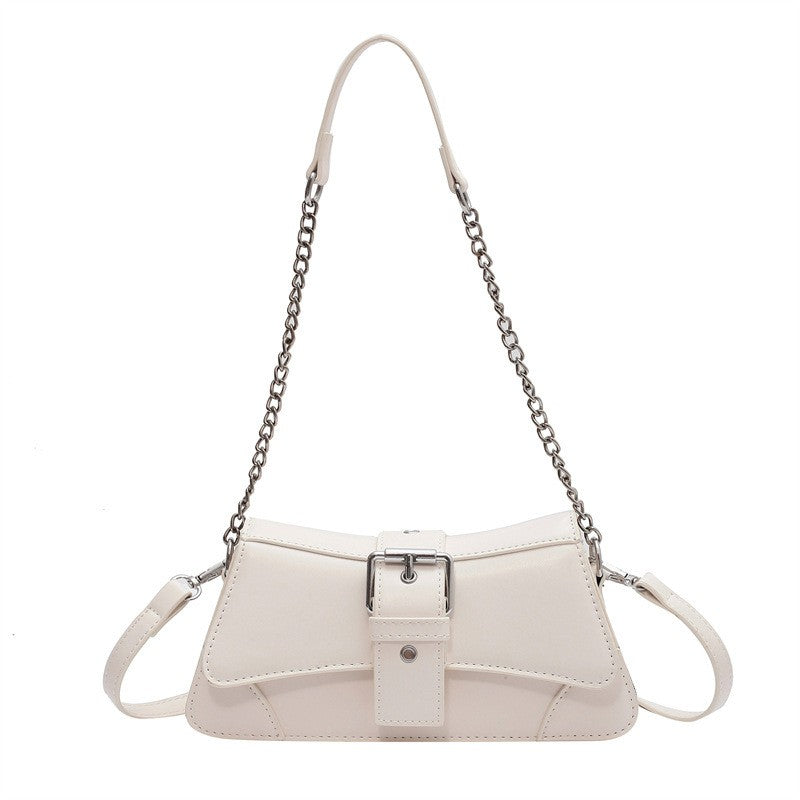 Buckle Flap Chain Strap Shoulder Bag