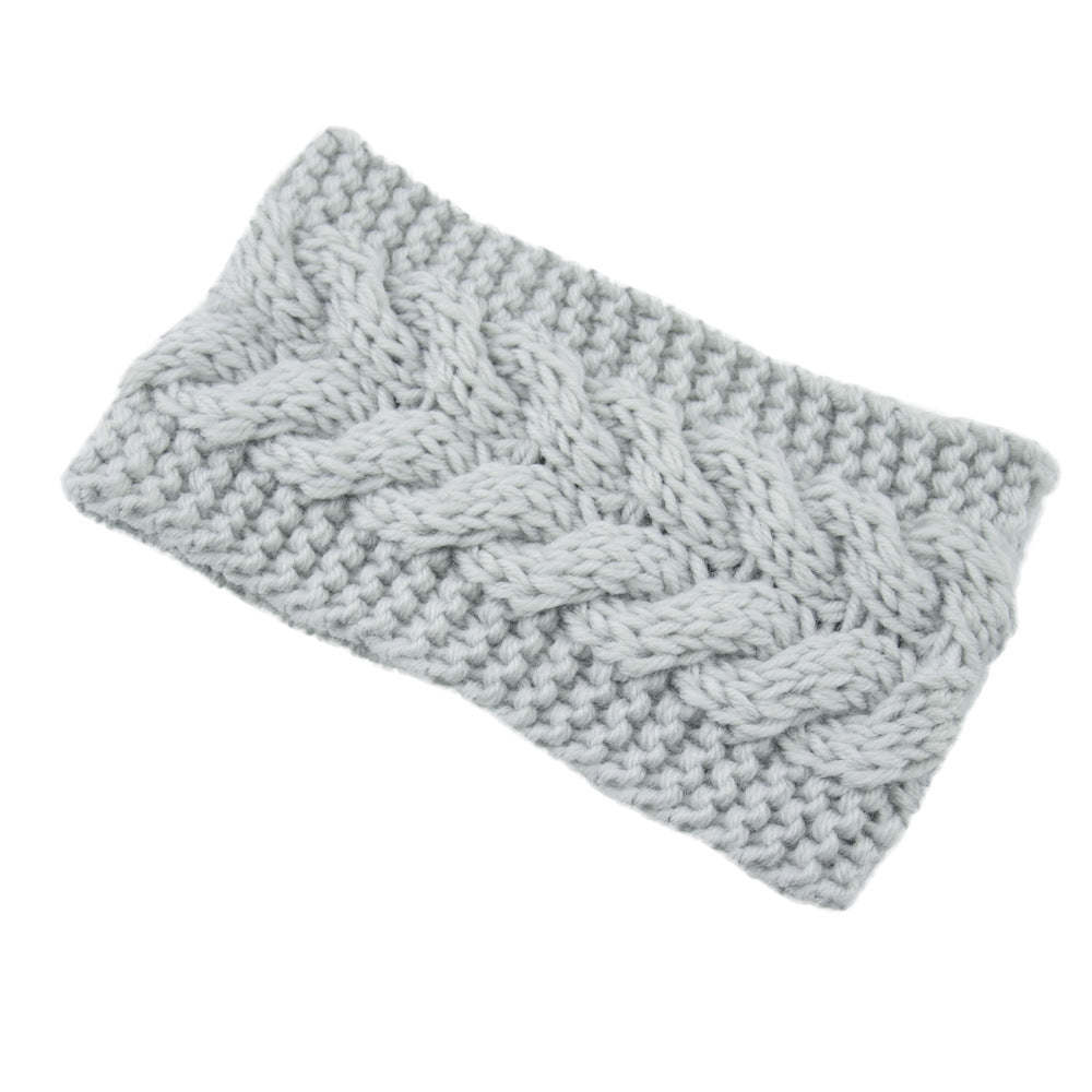 Twist Cable Knit Wide Headband - 29ash