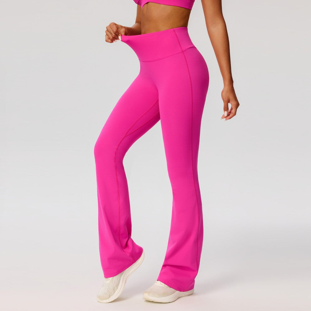 Brushed Scrunch Butt High Waist Flare Yoga Leggings
