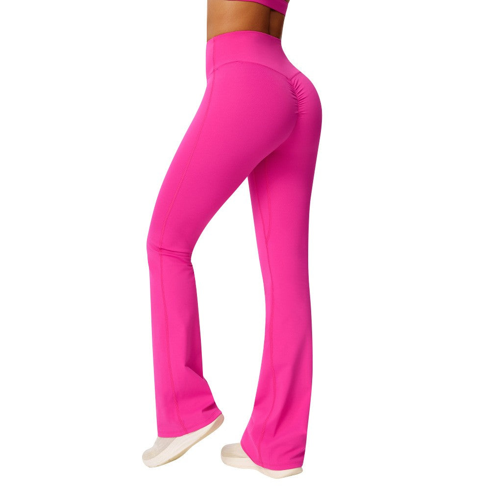 Brushed Scrunch Butt High Waist Flare Yoga Leggings