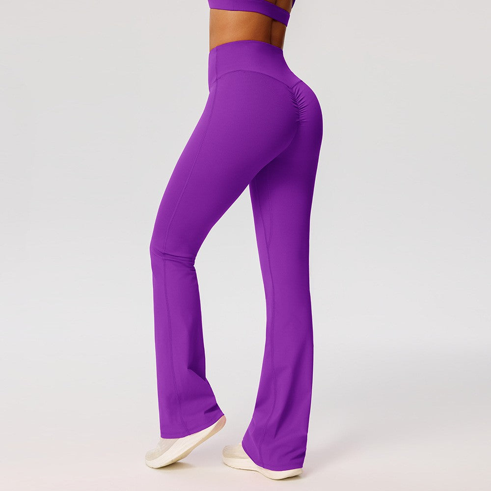Brushed Scrunch Butt High Waist Flare Yoga Leggings
