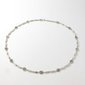 Carved Bead Link Slim Waist Chain - Silvery
