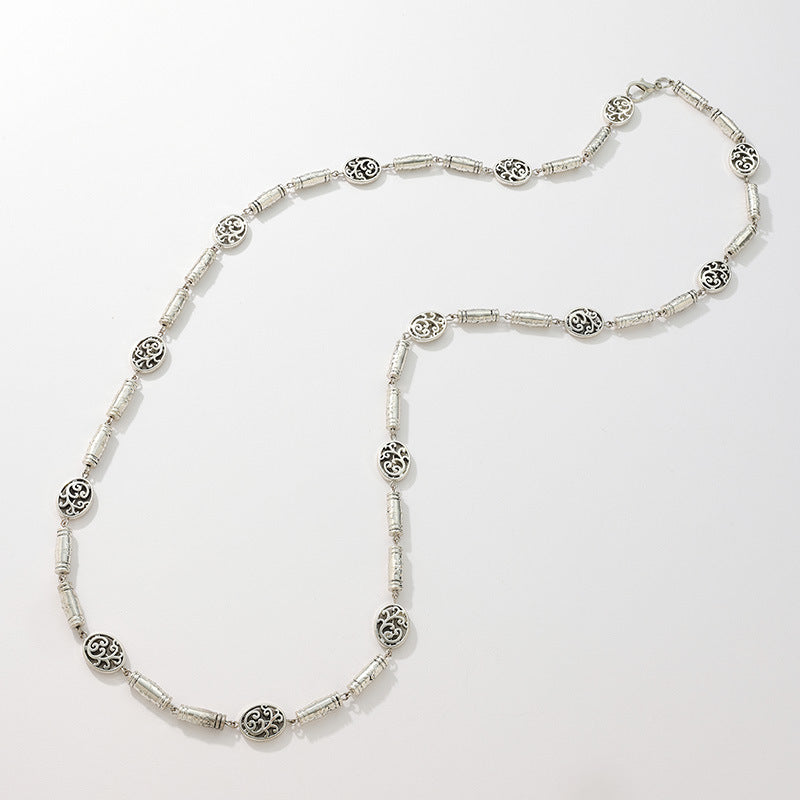 Carved Bead Link Slim Waist Chain - view 1