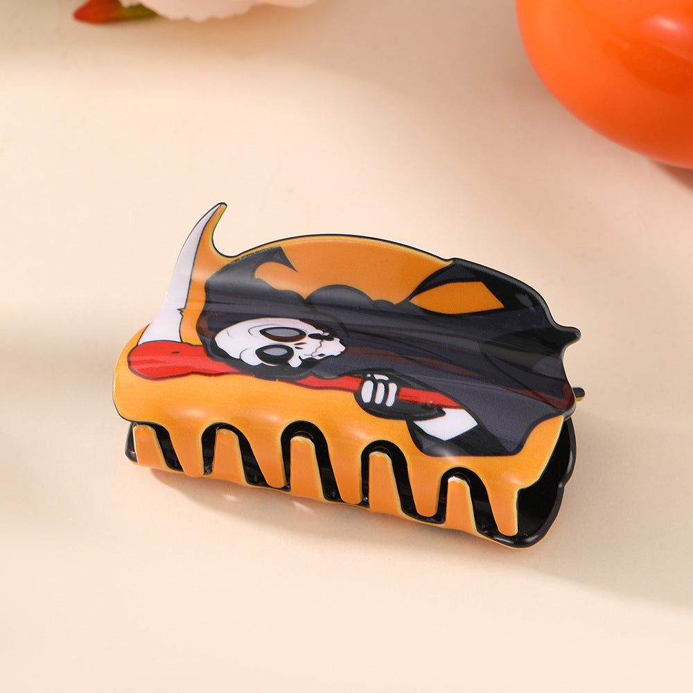 Halloween Motif Claw Clips Spooky Accessory - Color_02