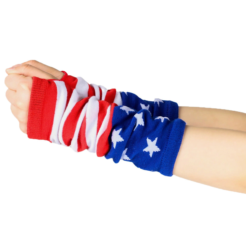 Stars And Stripes Fingerless Arm Warmers - Gloves - 3