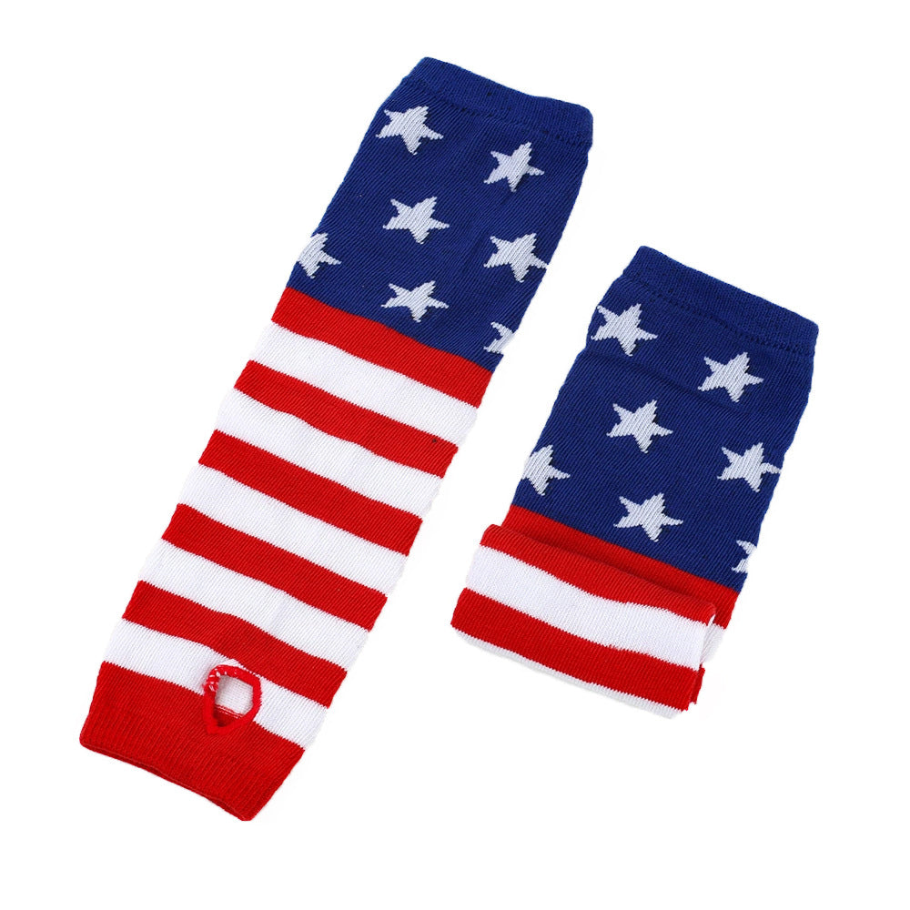 Stars And Stripes Fingerless Arm Warmers - Gloves - 4