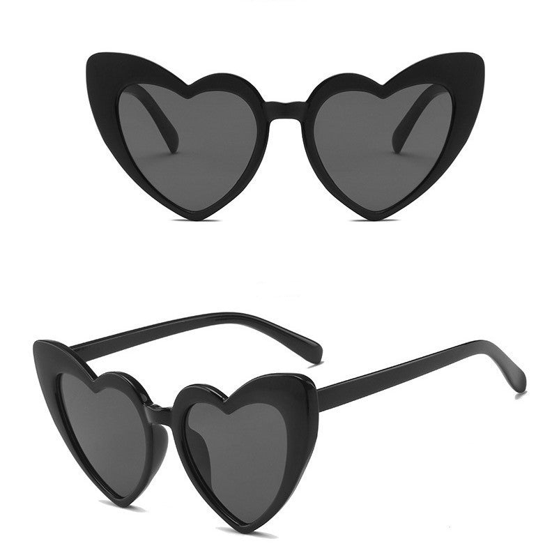 Oversized Heart Cat Eye Sunglasses - Color_2