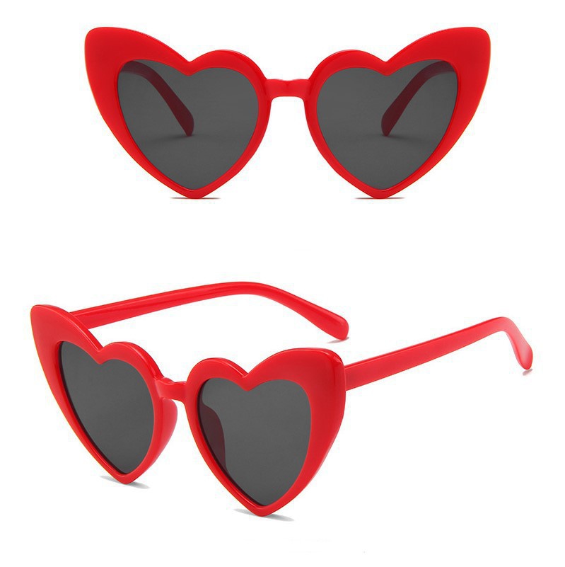 Oversized Heart Cat Eye Sunglasses - Color_3