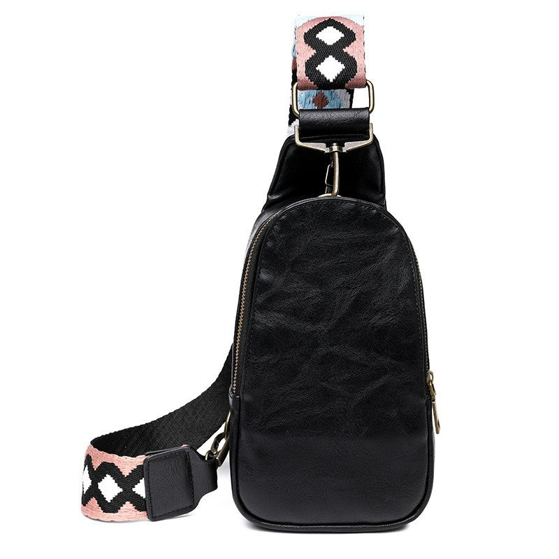 Boho Strap Faux Leather Sling Bag
